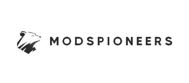 ModsPioneers logo representing premium van life components used in custom conversions by Vanpire Vans